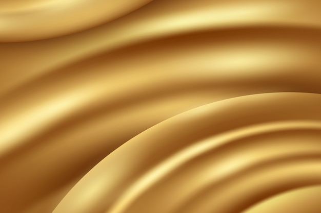 Fundo de seda dourado realista