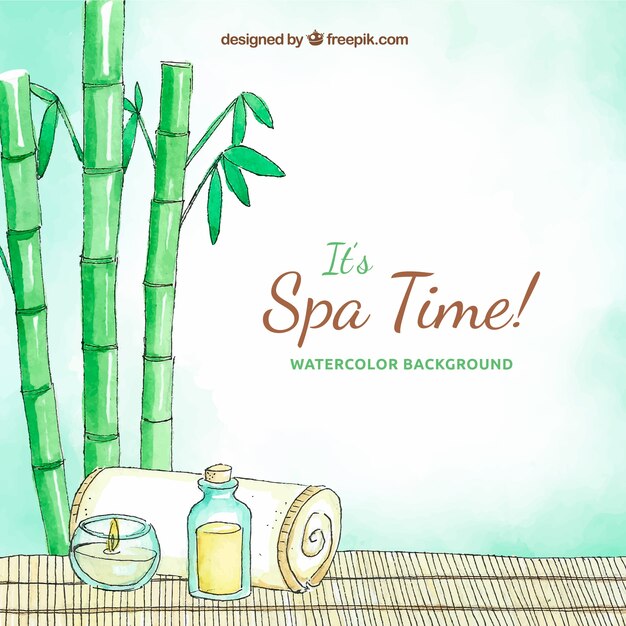 Fundo de Spa com produtos aromáticos