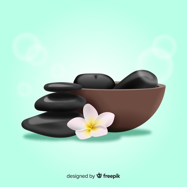 Fundo de spa realista