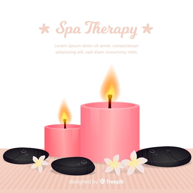 Fundo de spa realista