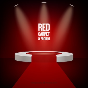 Fundo de tapete vermelho em estilo realista