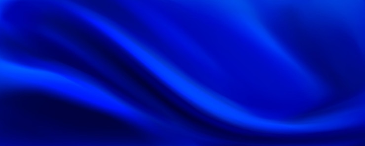 Vetor grátis fundo de tecido de seda azul onda de tecido de luxo