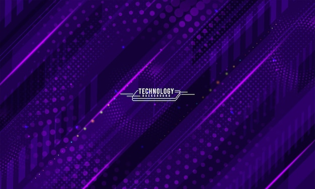 Fundo de tecnologia abstrato roxo