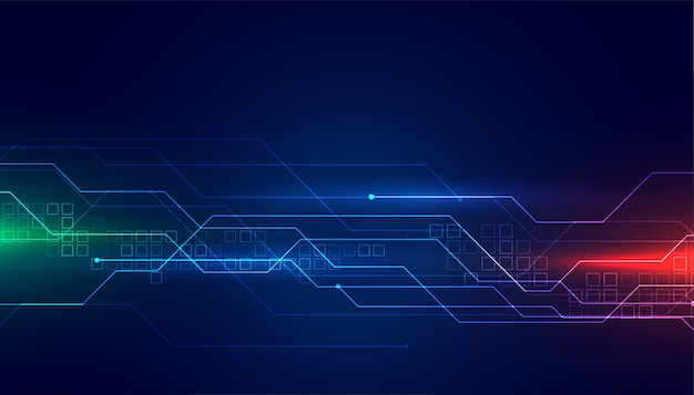 Fundo de tecnologia de diagrama de circuito digial