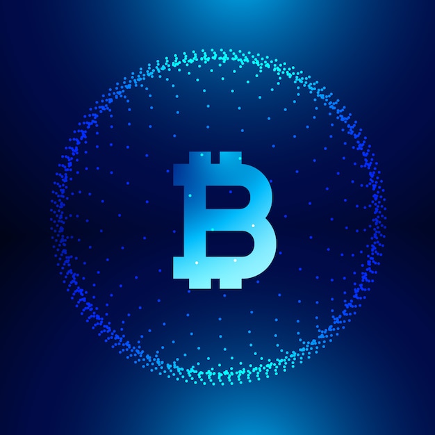 fundo de tecnologia digital para símbolo de bitcoins de internet