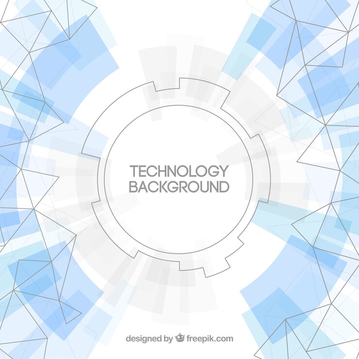 Vetor grátis fundo de tecnologia em estilo abstrato