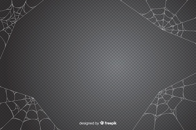 Vetor grátis fundo de teia de aranha de halloween