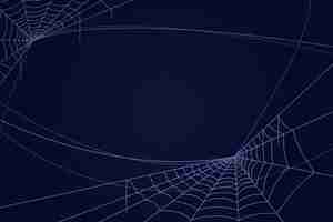 Vetor grátis fundo de teia de aranha de halloween