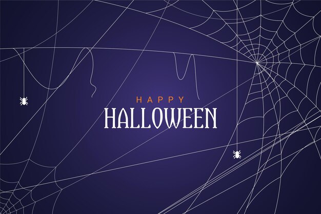 Fundo de teia de aranha de Halloween