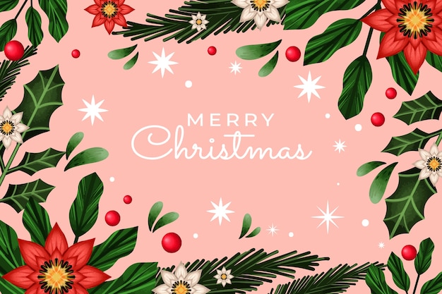 Fundo de temporada de natal em aquarela