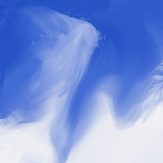 Vetor grátis fundo de textura aquarela fluido azul abstrato