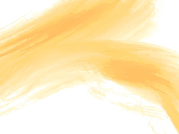 Fundo de textura de desenho de pincelada de aquarela amarela