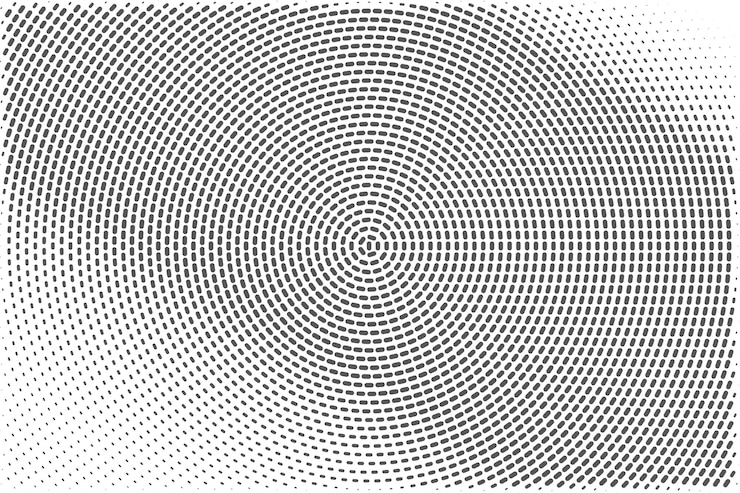 Vetor grátis fundo de textura de padrão grunge meio-tono preto e branco