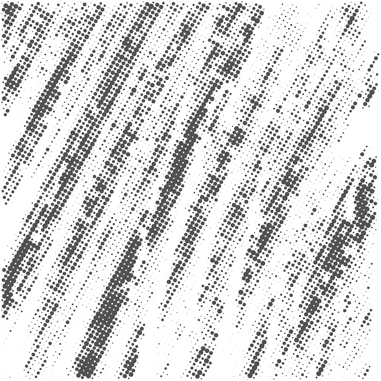 Vetor grátis fundo de textura de padrão grunge meio-tono preto e branco