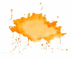 Vetor grátis fundo de textura mancha laranja splatter aquarela