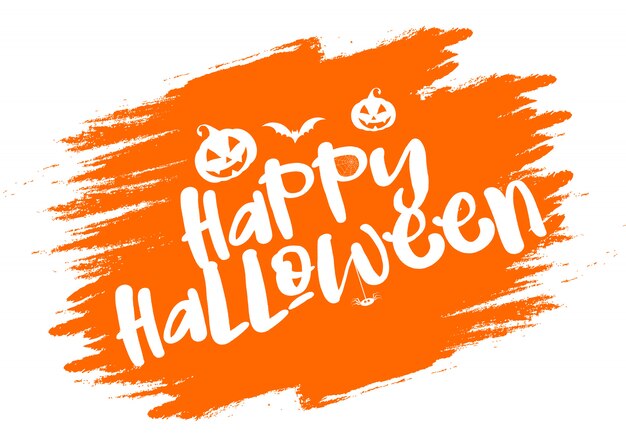 Fundo de tipografia de Halloween do grunge