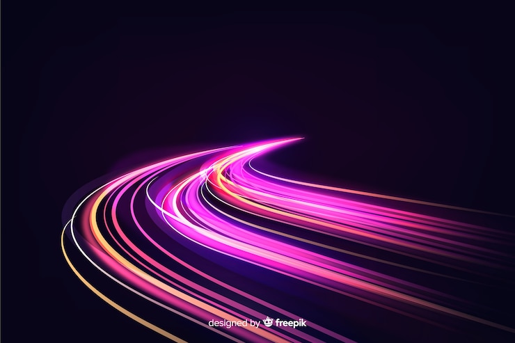 Vetor grátis fundo de trilha de luz de velocidade