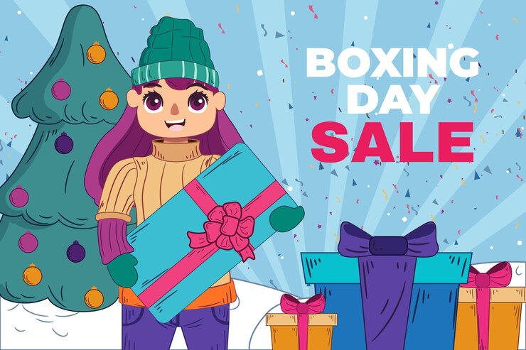 Vetor grátis fundo de venda de boxe desenhado à mão