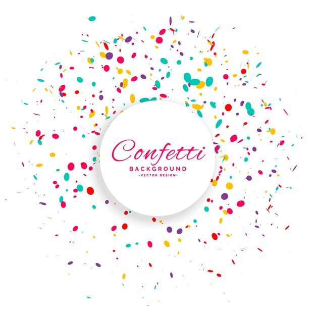 fundo de vetor de celebração de confetes de aniversário