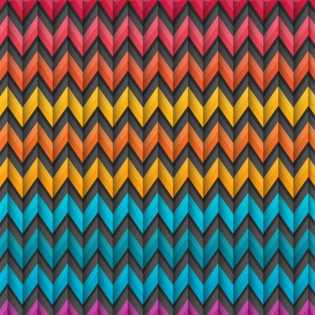 Vetor grátis fundo de ziguezague colorido