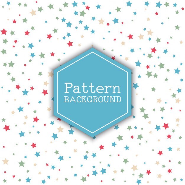Vetor grátis fundo decorativo com um padrão de estrela