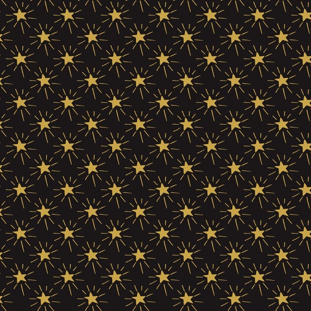Vetor grátis fundo decorativo de estrelas desenhadas mão