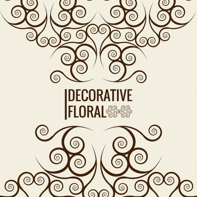 Vetor grátis fundo decorativo floral