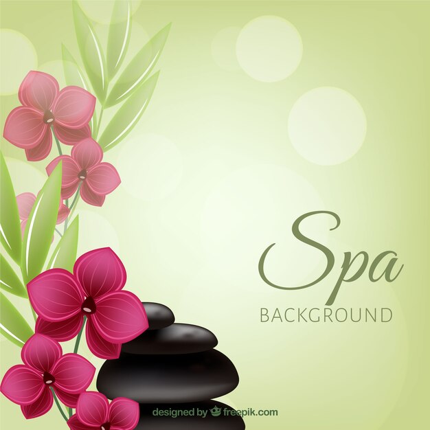 Fundo decorativo spa