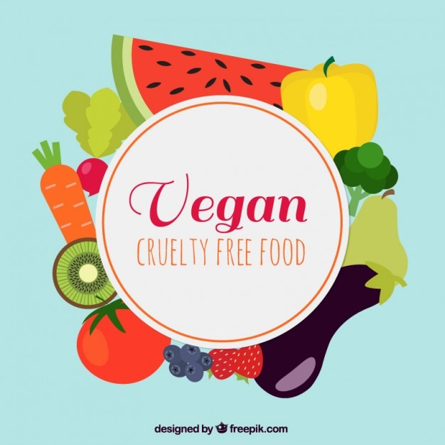 Fundo do alimento vegan delicioso