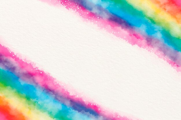 Fundo do arco-íris em aquarela.