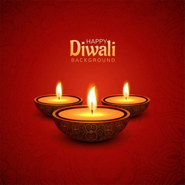 Fundo do cartão do feliz festival de diwali