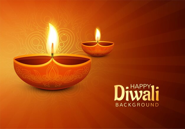 Fundo do cartão do feliz festival indiano Diwali