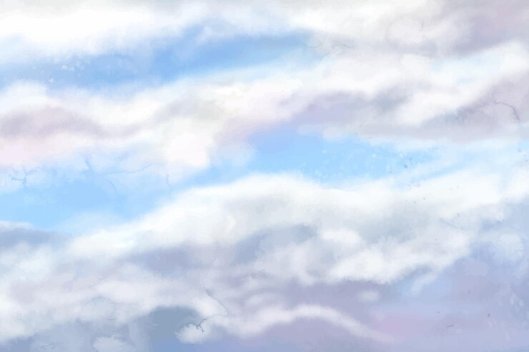 Vetor grátis fundo do céu em aquarela pintada à mão