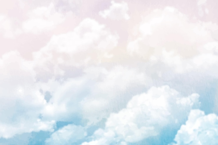 Vetor grátis fundo do céu em aquarela pintada à mão