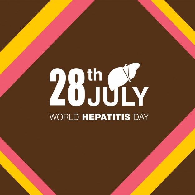 Vetor grátis fundo do dia 28 de julho mundial da hepatite