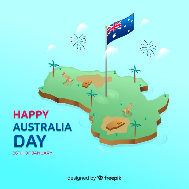 Fundo do dia da austrália