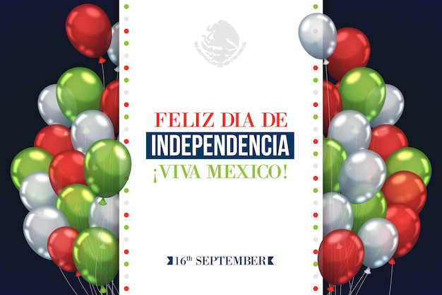 Fundo do dia da independência do méxico