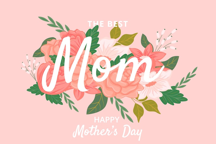 Vetor grátis fundo do dia das mães floral