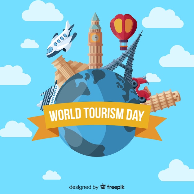 Fundo do dia do turismo mundial