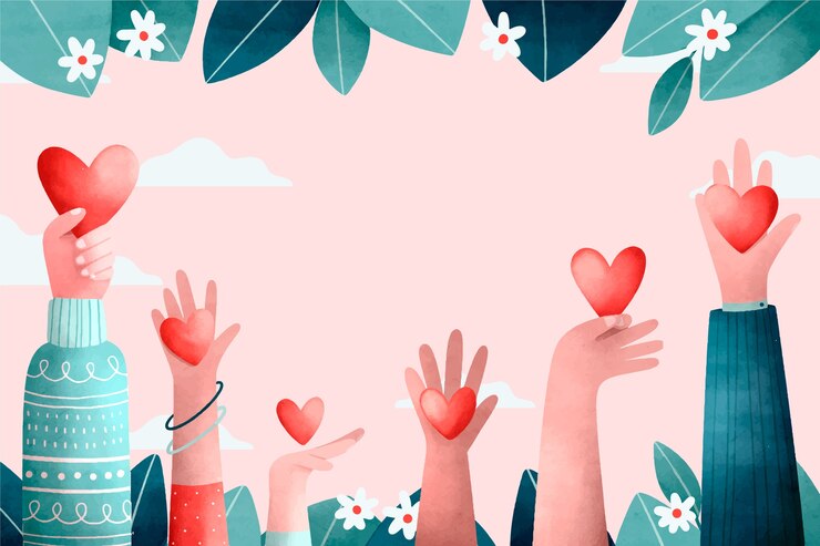 Vetor grátis fundo do dia internacional da solidariedade humana em aquarela