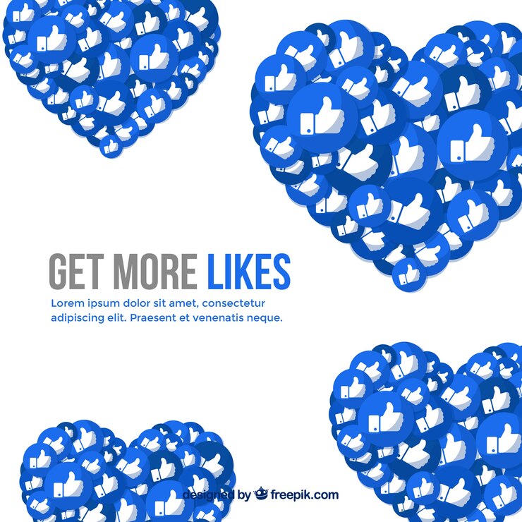 Vetor grátis fundo do facebook com o ícone como