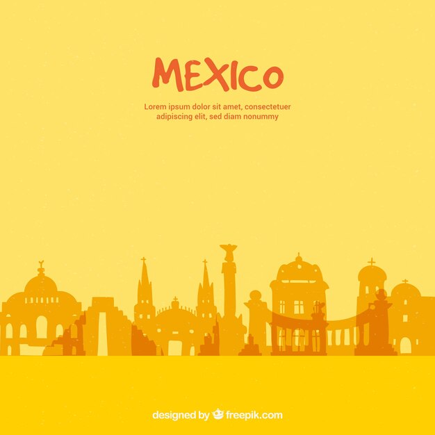 Fundo do horizonte do México