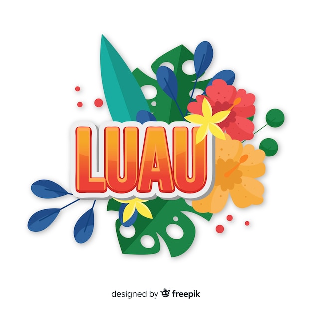 Fundo do luau havaiano