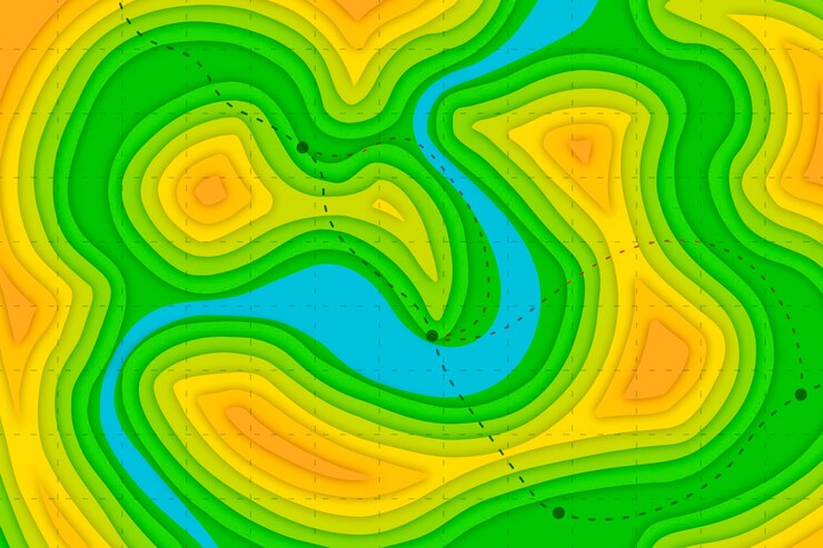 Vetor grátis fundo do mapa topográfico
