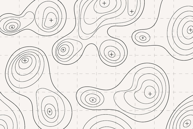 Vetor grátis fundo do mapa topográfico