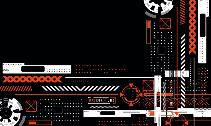 Vetor grátis fundo elegante de forma abstrata cyberpunk