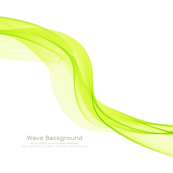 Fundo elegante decorativo abstrato onda verde