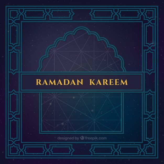 Vetor grátis fundo elegante ramadan ornamental