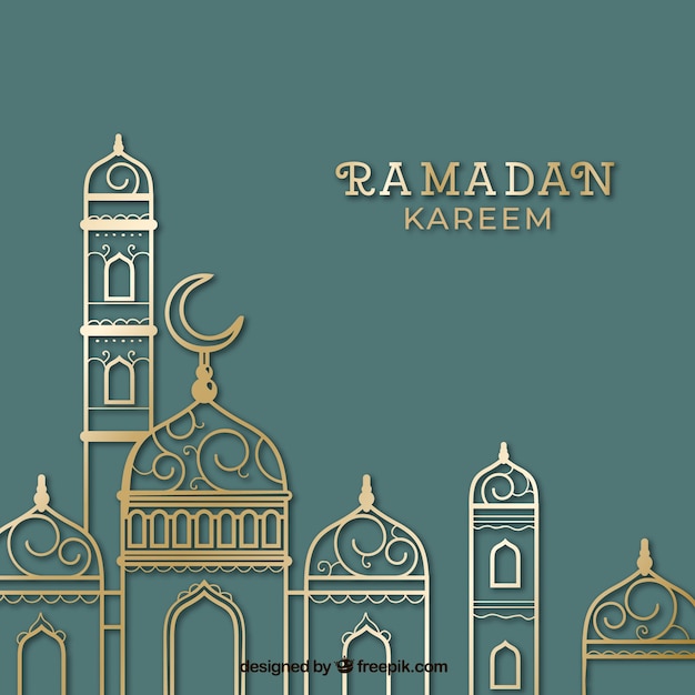 Fundo elegante ramadan