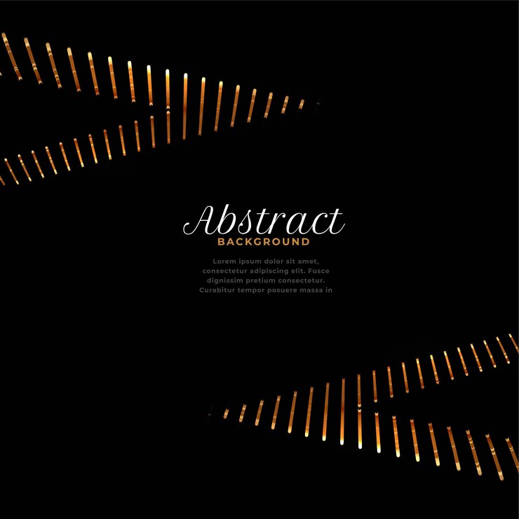 Vetor grátis fundo escuro abstrato com decoração dourada